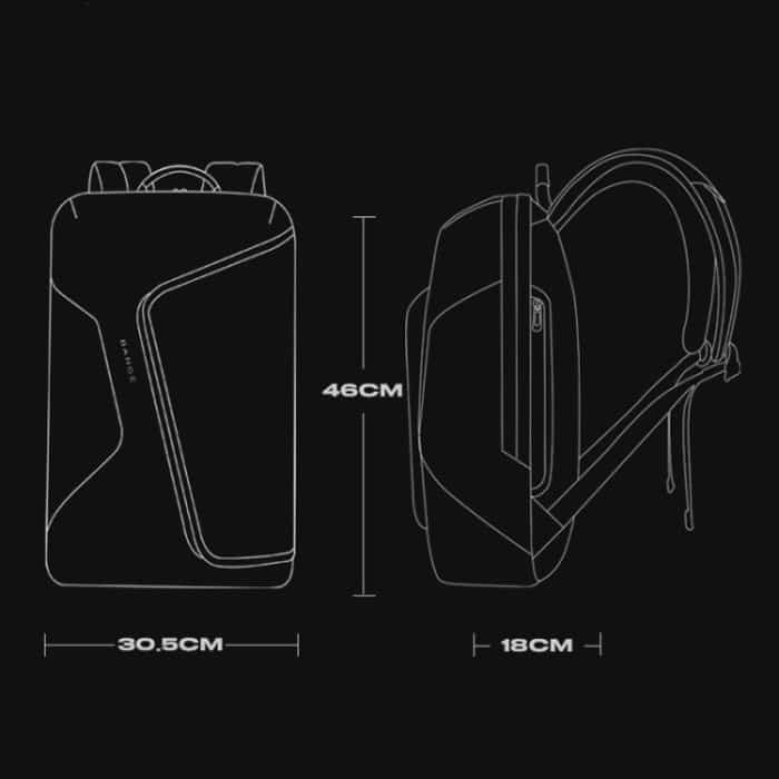 BANGE BG-2913 Herren-Doppelschulter-Reise-/Outdoor-Rucksack für Business, Pendeln, lässige Laptoptasche – Bild 10