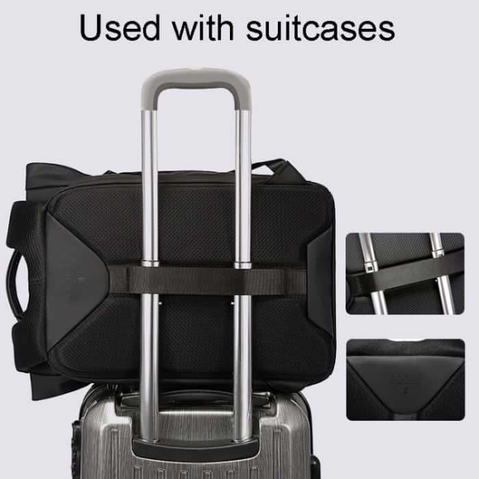 BANGE BG-7700 Herren-Rucksack mit großer Kapazität, lässig, doppelte Schulter, für Studenten, Computer, Büchertasche – Bild 3