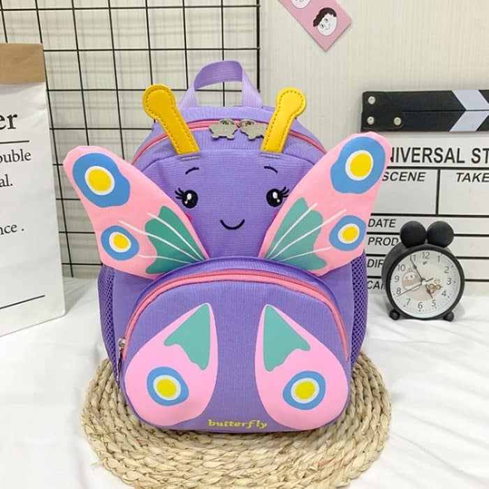 Kinder Schultasche Umhängetasche Mädchen Niedlicher Cartoon Schmetterling Rucksack – Bild 1