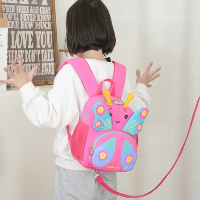 Kinder Schultasche Umhängetasche Mädchen Niedlicher Cartoon Schmetterling Rucksack – Bild 7