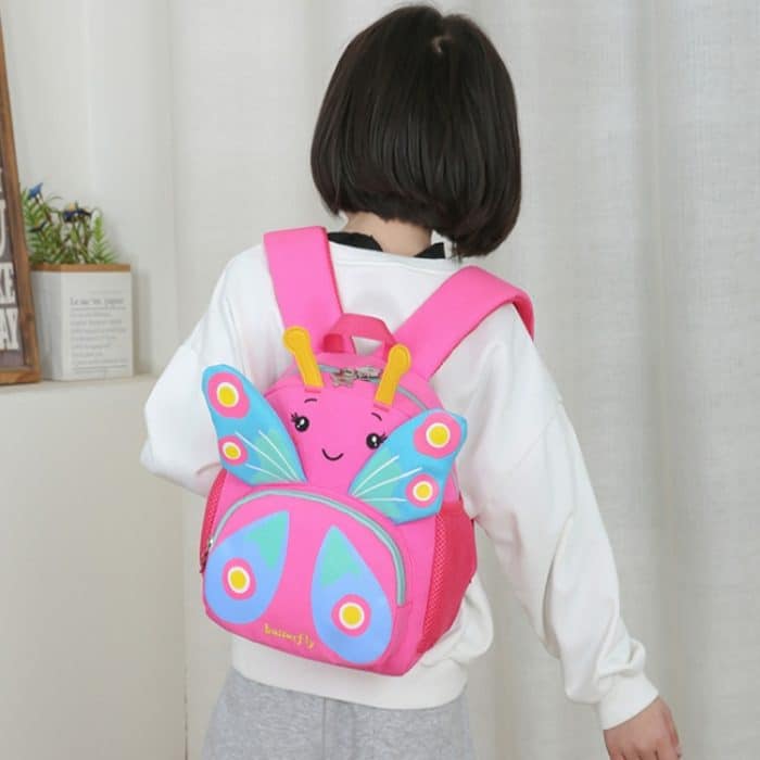 Kinder Schultasche Umhängetasche Mädchen Niedlicher Cartoon Schmetterling Rucksack – Bild 8
