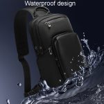 BANGE BG-7718 Herren-Satchel-Brusttasche, großes Fassungsvermögen, sportlicher, lässiger Einzelschulter-Rucksack – Bild 4