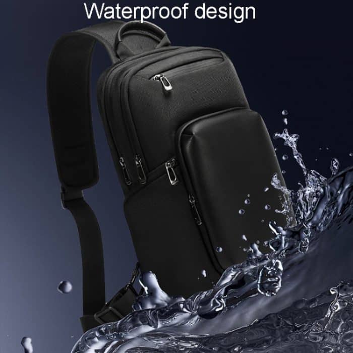 BANGE BG-7718 Herren-Satchel-Brusttasche, großes Fassungsvermögen, sportlicher, lässiger Einzelschulter-Rucksack – Bild 4
