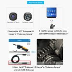 Teslong NTC125 5M 3-in-1-USB-Telefon-Endoskop für die Autoreparatur 500W Pixel-Autofokus – Bild 5