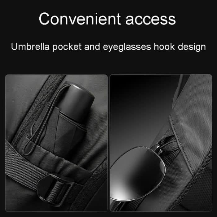 BANGE BG-2892 Herren-Business-Doppelschulter-Rucksack, große Kapazität, Reise-Computertasche – Bild 12