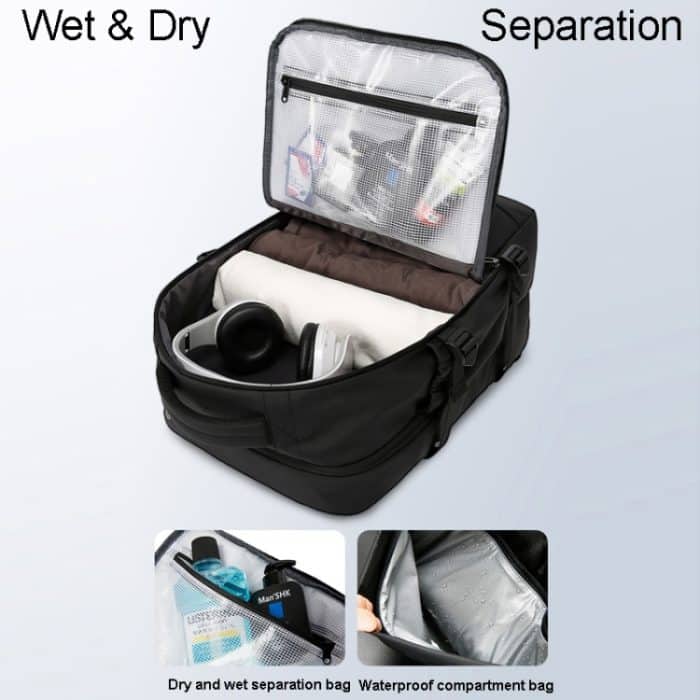 BANGE BG-2892 Herren-Business-Doppelschulter-Rucksack, große Kapazität, Reise-Computertasche – Bild 4