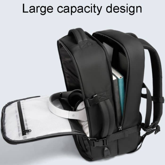 BANGE BG-2892 Herren-Business-Doppelschulter-Rucksack, große Kapazität, Reise-Computertasche – Bild 5