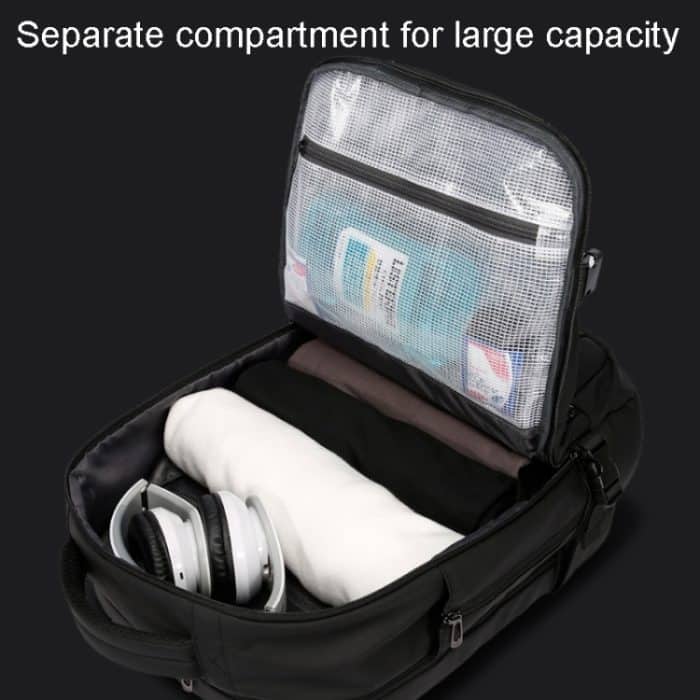 BANGE BG-7690 Herren-Business-Doppelschulter-Rucksack, große Kapazität, wasserdichte Reise-Computertasche – Bild 6