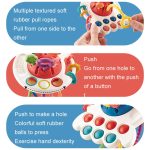 Baby-Puzzle, lustiges Finger-Pump-Spielzeug, Aufklärungs-Frühpädagogik-Spielzeug, Octopus (Blue), Octopus (Red), Cartoon Crab (Orange), Cartoon Crab (Green), Rocket (Blue), Rocket (Red), Flying Sword (Red), Flying Sword (White), Crab, Space Ship... – Bild 3