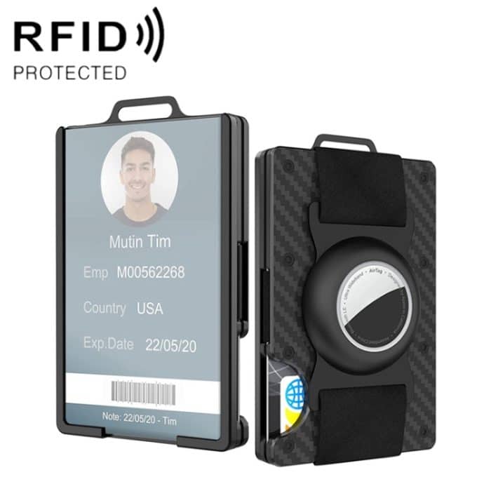 Aluminium-Geldbörse für Herren, Kartenhalter, transparenter Visitenkartenhalter – Bild 1