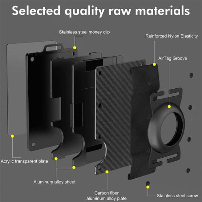 Aluminium-Geldbörse für Herren, Kartenhalter, transparenter Visitenkartenhalter – Bild 4