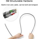 Teslong MS450 8 mm Doppelobjektiv HD 4,5 Zoll Großbild-Endoskop-Autoreparaturwerkzeug – Bild 3