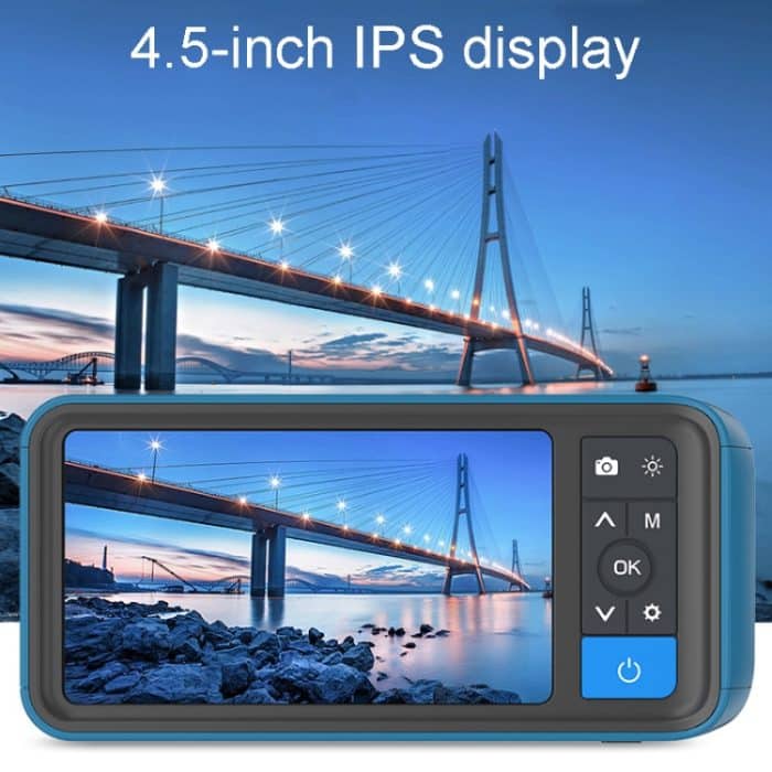 Teslong MS450 8 mm Doppelobjektiv HD 4,5 Zoll Großbild-Endoskop-Autoreparaturwerkzeug – Bild 9