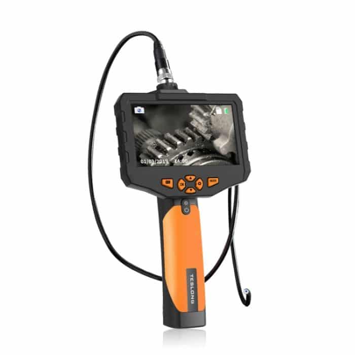 Teslong NTS300 5-Zoll-HD-Großbildschirm-Industrie-Inspektions-Endoskop für Autoreparaturwerkzeuge, 7.6mm Single Lens / 1m – Bild 1
