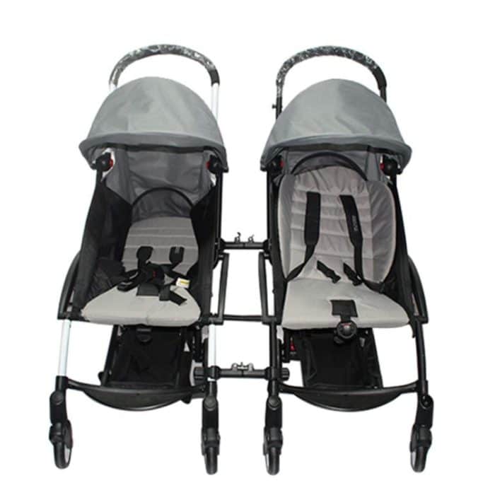 Der Zwillingskinderwagen-Anschluss verwandelt zwei Einzelkinderwagen in einen Doppelkinderwagen, Two Short One Long, Three Short – Bild 8