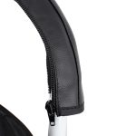 Kinderwagen-Griffabdeckung aus PU-Leder, Schutzhülle für Babyyoya/Spirit Kids/Hiwide, Pushing Handle Black, Pushing Handle Brown, Front Armrest  Black – Bild 3