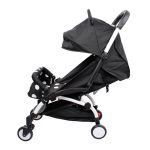 Kinderwagen-Griffabdeckung aus PU-Leder, Schutzhülle für Babyyoya/Spirit Kids/Hiwide, Pushing Handle Black, Pushing Handle Brown, Front Armrest  Black – Bild 6