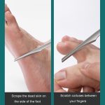 Pediküre Messer Spieß Nagelknipser Set Haushaltswerkzeuge zur Hornhautentfernung, Scraper, Diagonal Knife, Flat Knife, 3 In 1 – Bild 6