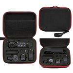 Für DJI Osmo Pocket 3 Aufbewahrungstasche Tasche Kamera Handtasche, Black Shell Black Inner, Black Shell Red Inner