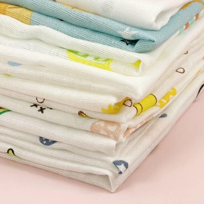 10 Stück/Packung, 25 x 25 cm, doppellagiges, hochdichtes Gaze-Taschentuch, sabberndes Handtuch für Kleinkinder – Bild 4