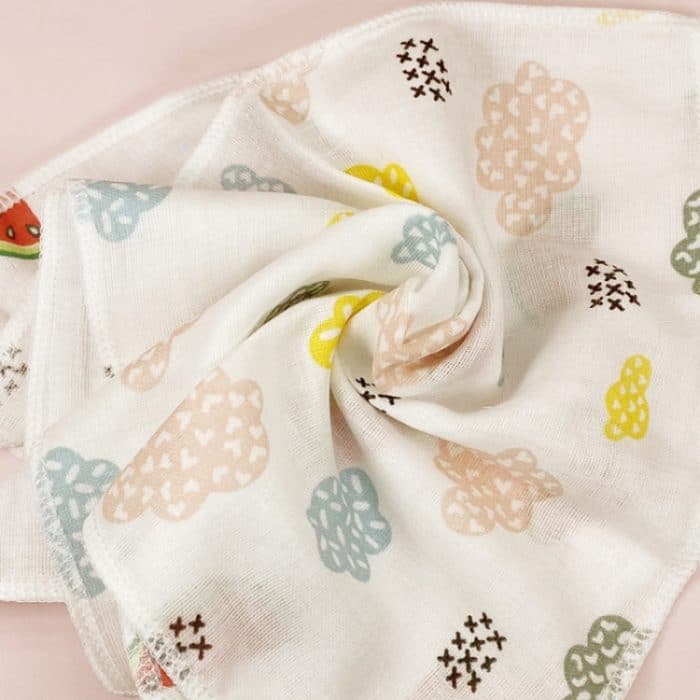 10 Stück/Packung, 25 x 25 cm, doppellagiges, hochdichtes Gaze-Taschentuch, sabberndes Handtuch für Kleinkinder – Bild 7