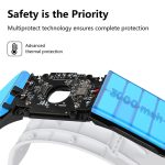 Für Meta Quest 3 wiederaufladbares Kopfband, verstellbares Kopfband, eingebauter 6000-mAh-Akku, Rechargeable Headband – Bild 5