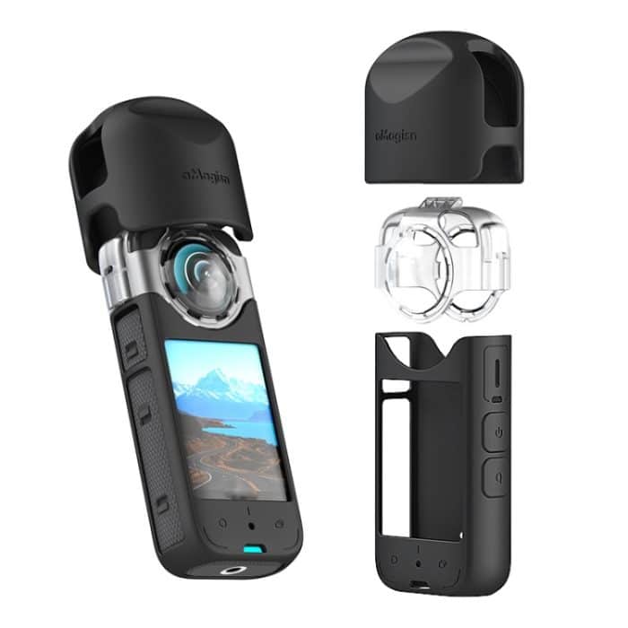 Für Insta360 X3 AMagisn Schutzkamerazubehör, Lens Guard, Silicone Case, Lens Guard+Case – Bild 2