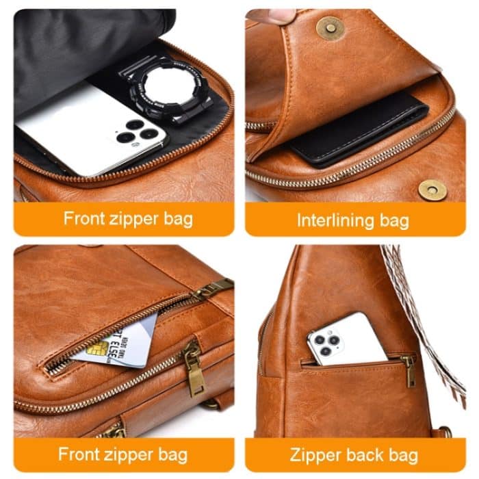 WEIXIER X326 Einzelschulter-Crossbody-Brusttasche, multifunktionaler Motorrad-Sportrucksack – Bild 8