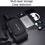 WEIXIER X314 Wasserdichter Sport-Umhängerucksack, USB-Aufladung, große Kapazität, einzelne Umhängetaschen – Bild 6