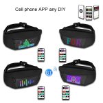 Bluetooth APP Oxford Tuch LED Tasche Outdoor Reiten Farbe LED Taille Tasche – Bild 7