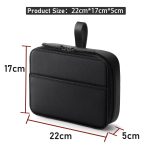 PU-Leder-Uhrenarmband-Organizer-Box für Apple Watch Band, Reise-Aufbewahrungstasche, PU Leather Black, PU Leather Brown – Bild 4