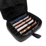 PU-Leder-Uhrenarmband-Organizer-Box für Apple Watch Band, Reise-Aufbewahrungstasche, PU Leather Black, PU Leather Brown – Bild 6