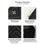 Baellerry N2401 Kurze Geldbörse aus PU-Leder mit mehreren Kartenfächern, Münzbörse mit Kreuzblumen-Reißverschluss – Bild 4