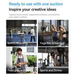 TELESIN Magnetfuß mit 1/4 Zoll Schnittstelle für DJI Pocket 3 / Insta360 Kamera und Smartphones, With Suction Cup Base Set, Without Suction Cup Base – Bild 8