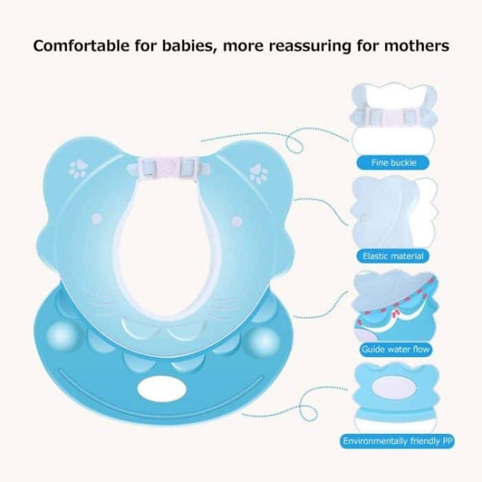 Baby-Shampoo, wasserdichter Gehörschutz, verstellbare Duschhaube – Bild 3