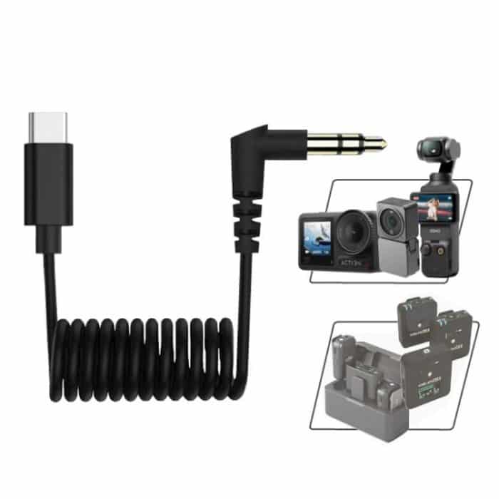 USB-C/Typ-C auf 3,5 mm TRS-Audio-Adapterkabel für DJI Osmo Action 4/3/2/Pocket 3 – Bild 1