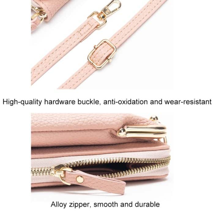 Mini bestickte Single-Shoulder-Handytasche, lange Damen-Umhängetasche, Gray, Black, Yellow, Dark Pink, Blue, Pink, Wine Red – Bild 6