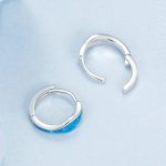 Bunte Opal-Ohrringe aus S925-Sterlingsilber, platiniert – Bild 2