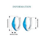 Bunte Opal-Ohrringe aus S925-Sterlingsilber, platiniert – Bild 3