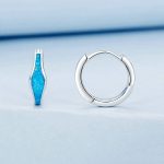 Bunte Opal-Ohrringe aus S925-Sterlingsilber, platiniert – Bild 5