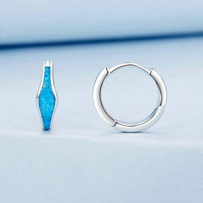 Bunte Opal-Ohrringe aus S925-Sterlingsilber, platiniert – Bild 5