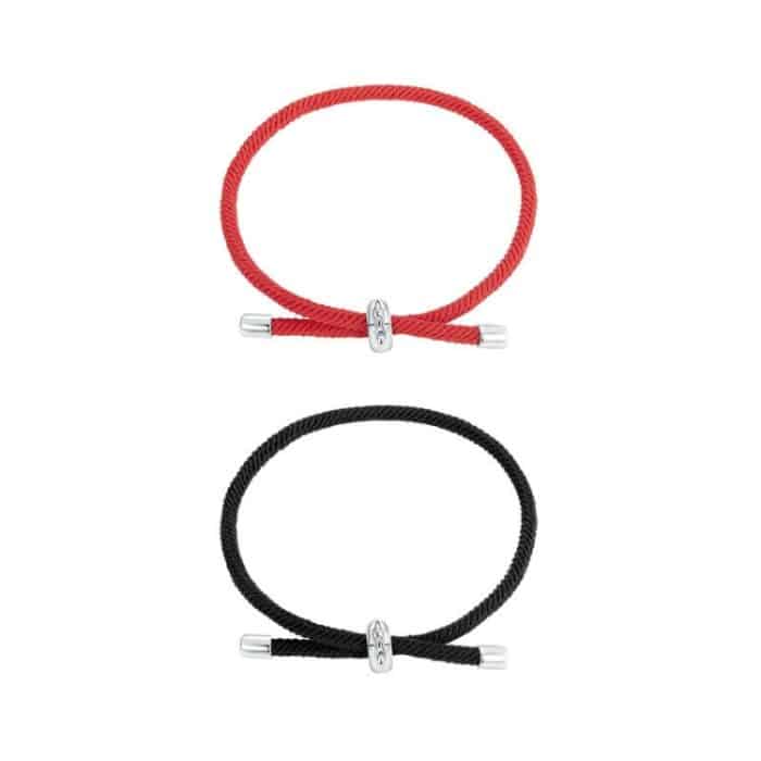 Verstellbares, geflochtenes Basic-Armband aus S925-Sterlingsilber mit Platinbeschichtung – Bild 2