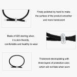 Verstellbares, geflochtenes Basic-Armband aus S925-Sterlingsilber mit Platinbeschichtung – Bild 3