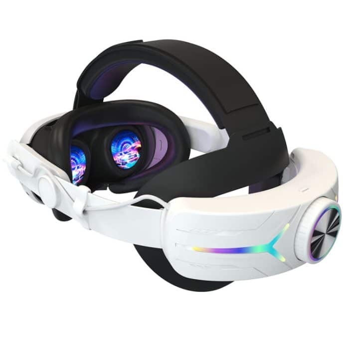 Für Meta Quest 3 USB wiederaufladbares RGB-Lichteffekt, verstellbares, faltbares Headset, For Meta Quest 3 (Elite), For Meta Quest 3 (White), For Meta Quest 3 (Black) – Bild 1