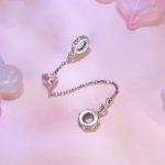 S925 Sterling Silber Valentinstag Liebe Sicherheitskette DIY Perlenstickerei – Bild 2