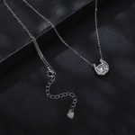 Halskette mit funkelndem Hufeisen-Moissanit-Anhänger aus S925-Sterlingsilber – Bild 5