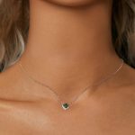 Moissanit-Halskette aus S925-Sterlingsilber, platinierter Schmuckanhänger – Bild 6