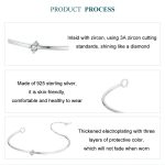 Dünnes Armband aus S925-Sterlingsilber mit platiniertem funkelndem Zirkon – Bild 3