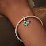 S925 Sterling Silber Glückskleeblatt Marienkäfer DIY Anhänger – Bild 5