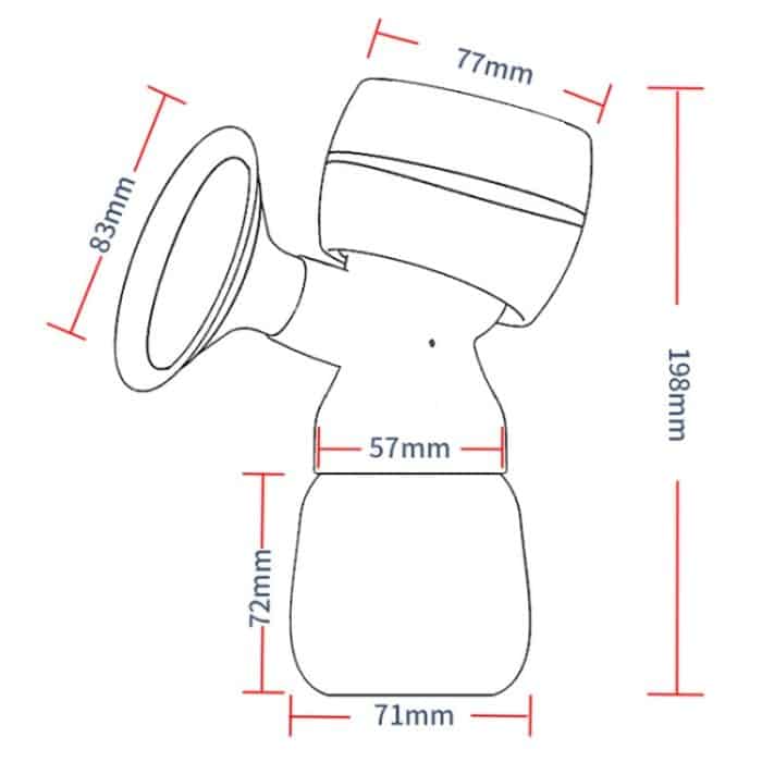 MZ-003 LED-Digitalanzeige, intelligent einstellbar, vollautomatische Massage, schmerzlose, leise Milchpumpe – Bild 3